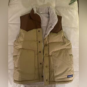 Patagonia Xs Mens Winter Vests Outerwear Fleece Lined Puffer Vest Warm Casual